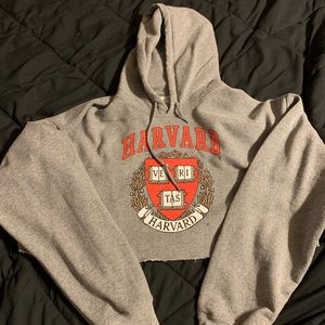 Harvard cropped hoodie